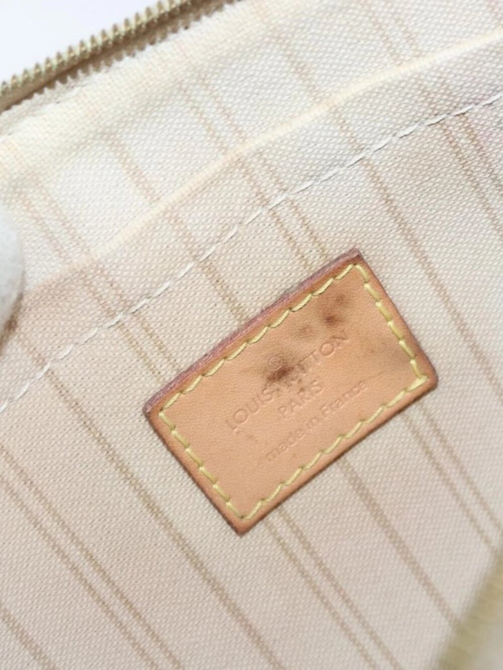 LOUIS VUITTON Damier Azur Neverfull MM Pouch LV Auth 171149 - Picture 11 of 16